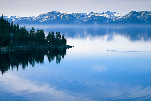 Blue Lake Tahoe And Kayak